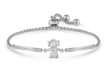 Bransoletka Nomination Milleluci stalowa srebrna z motywem dziewczynki regulowana 028016 026.jpg